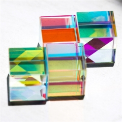 15 mm Rainbow Crystal D6 Dice Custom Made