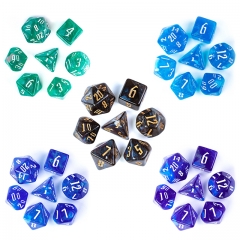 Two Color Mixing Glitter  Dice