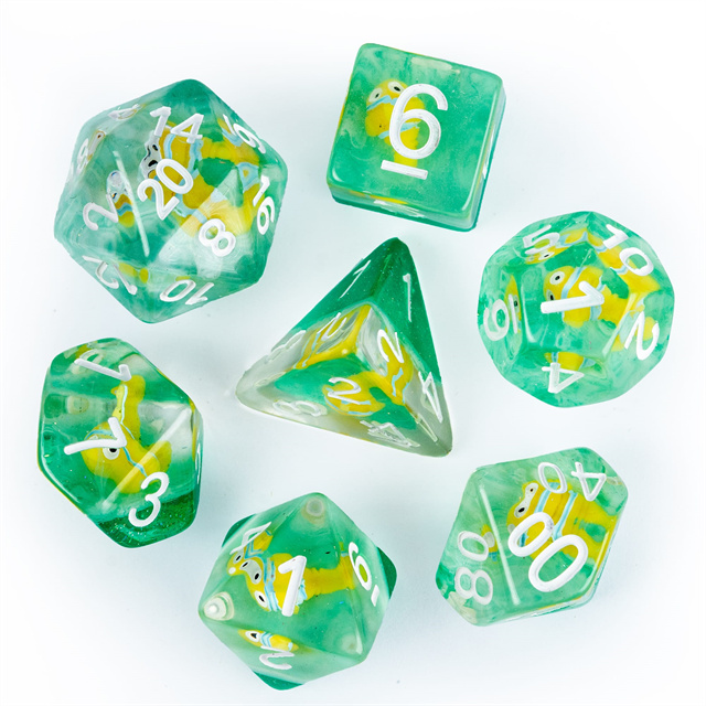 Polyhedral DND Dice Sets Transparent Discolored Dice for Dungeons and ...