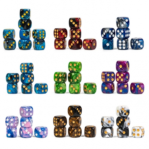 Double Mixing Color D6 Pip Dice(16mm)